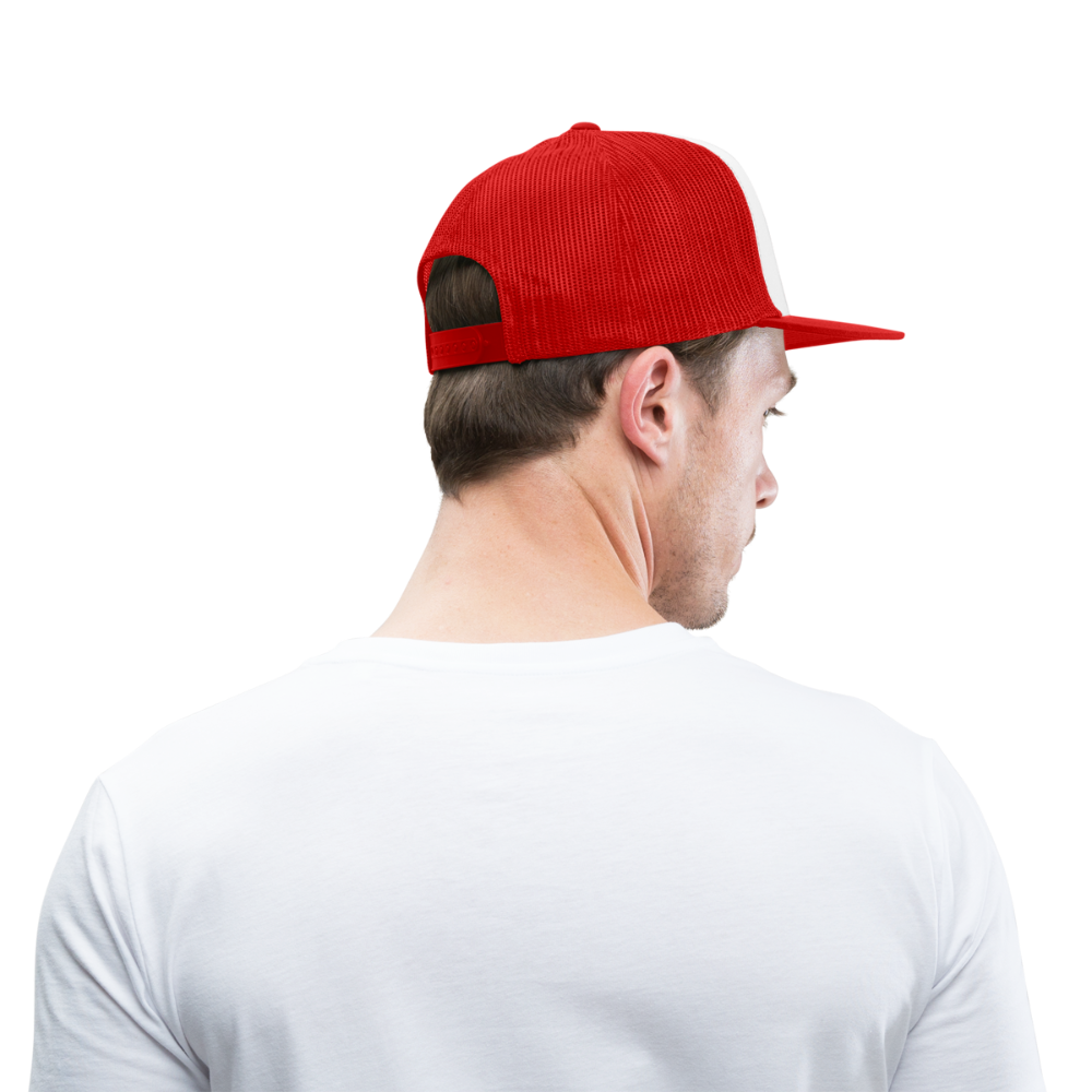 Gadfly Trucker Hat - white/red