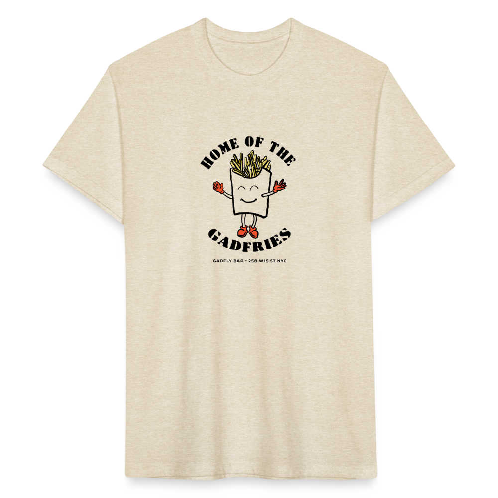 Home of Gadfries Tee - heather cream