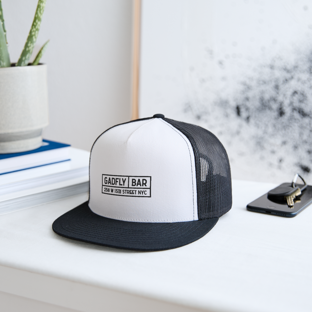 Gadfly Trucker Hat - white/black