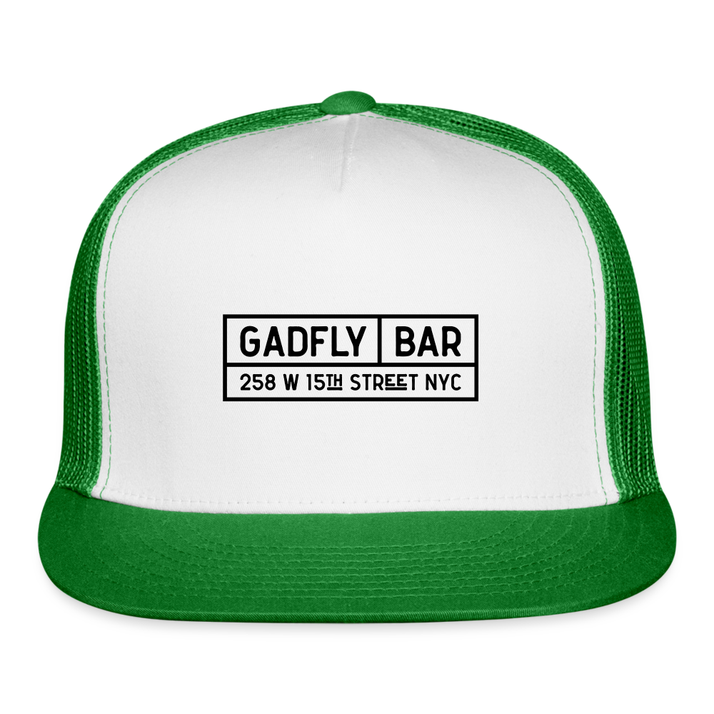 Gadfly Trucker Hat - white/kelly green