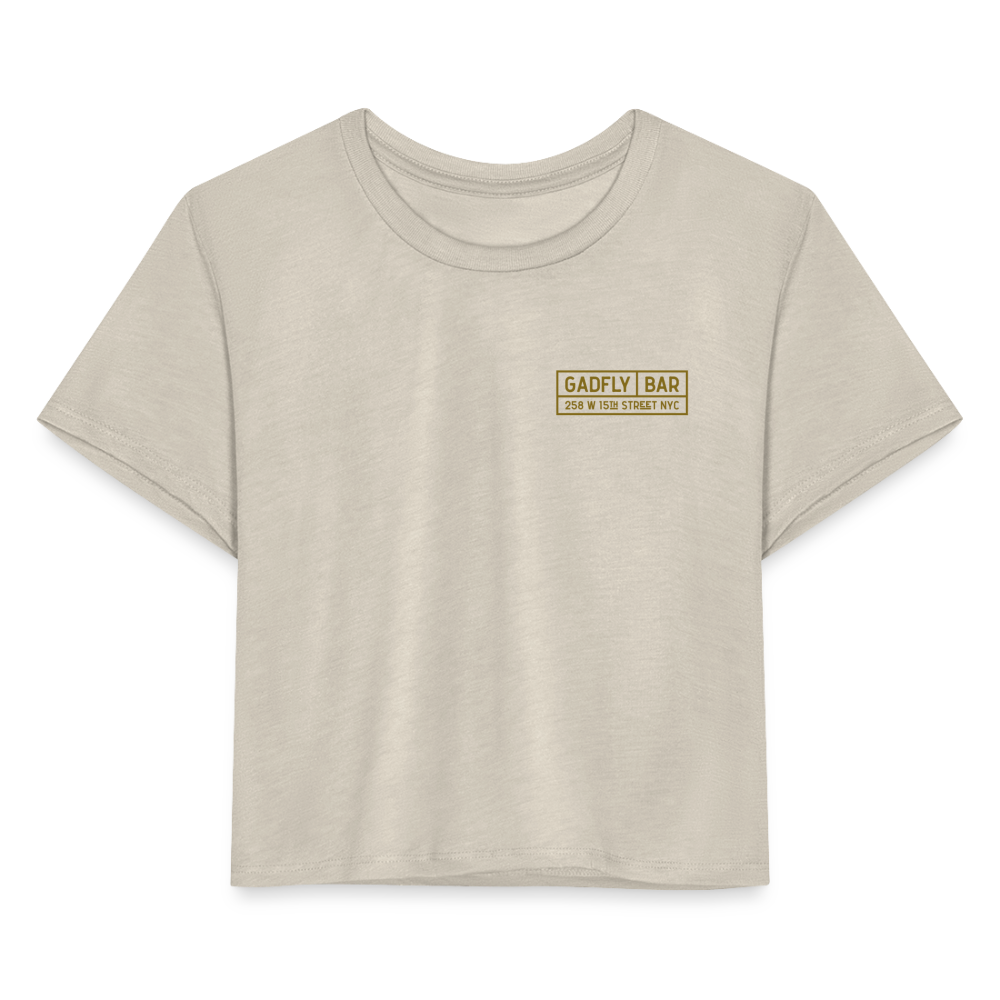 Gadfly Crop Tee - dust