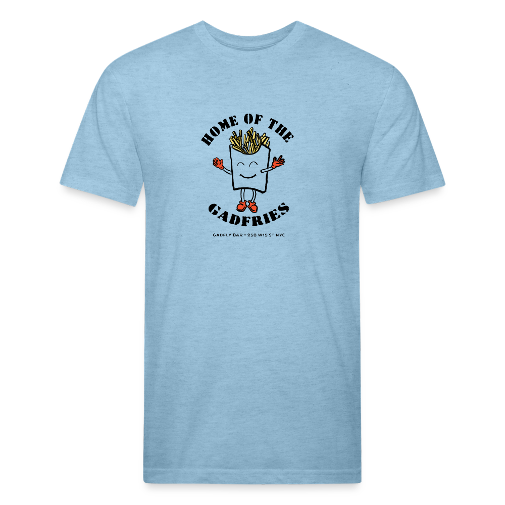 Home of Gadfries Tee - heather blue