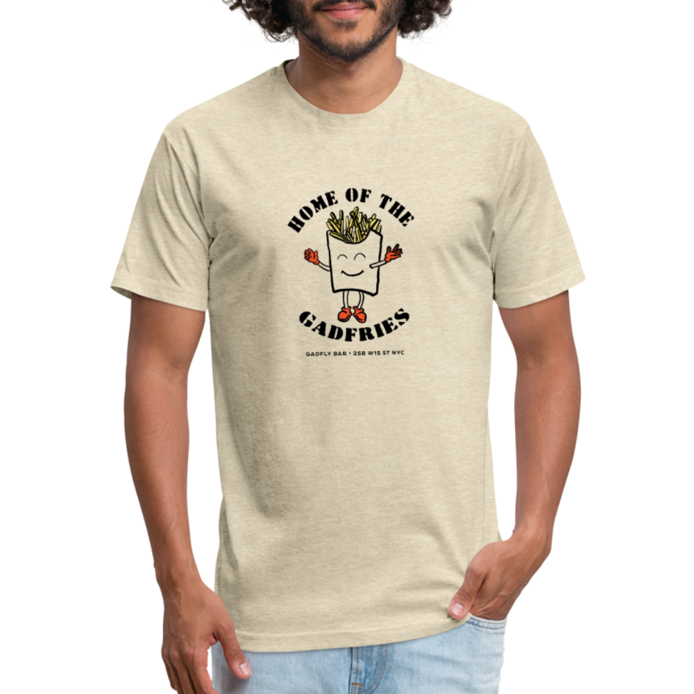 Home of Gadfries Tee - heather cream