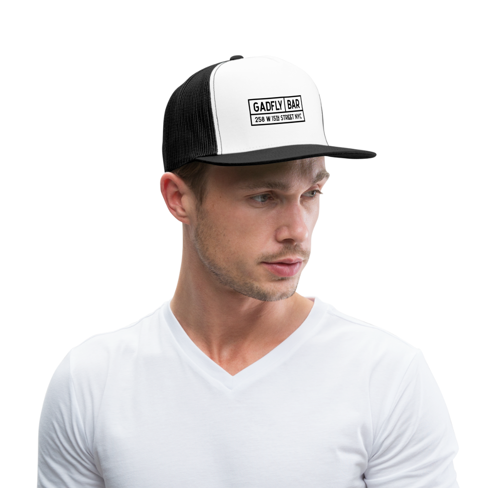 Gadfly Trucker Hat - white/black