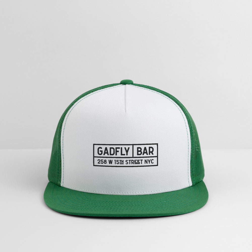Gadfly Trucker Hat - white/kelly green