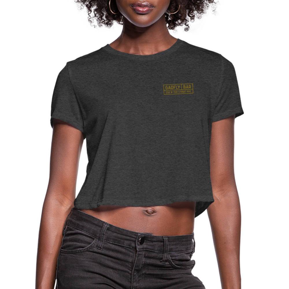 Gadfly Crop Tee - deep heather