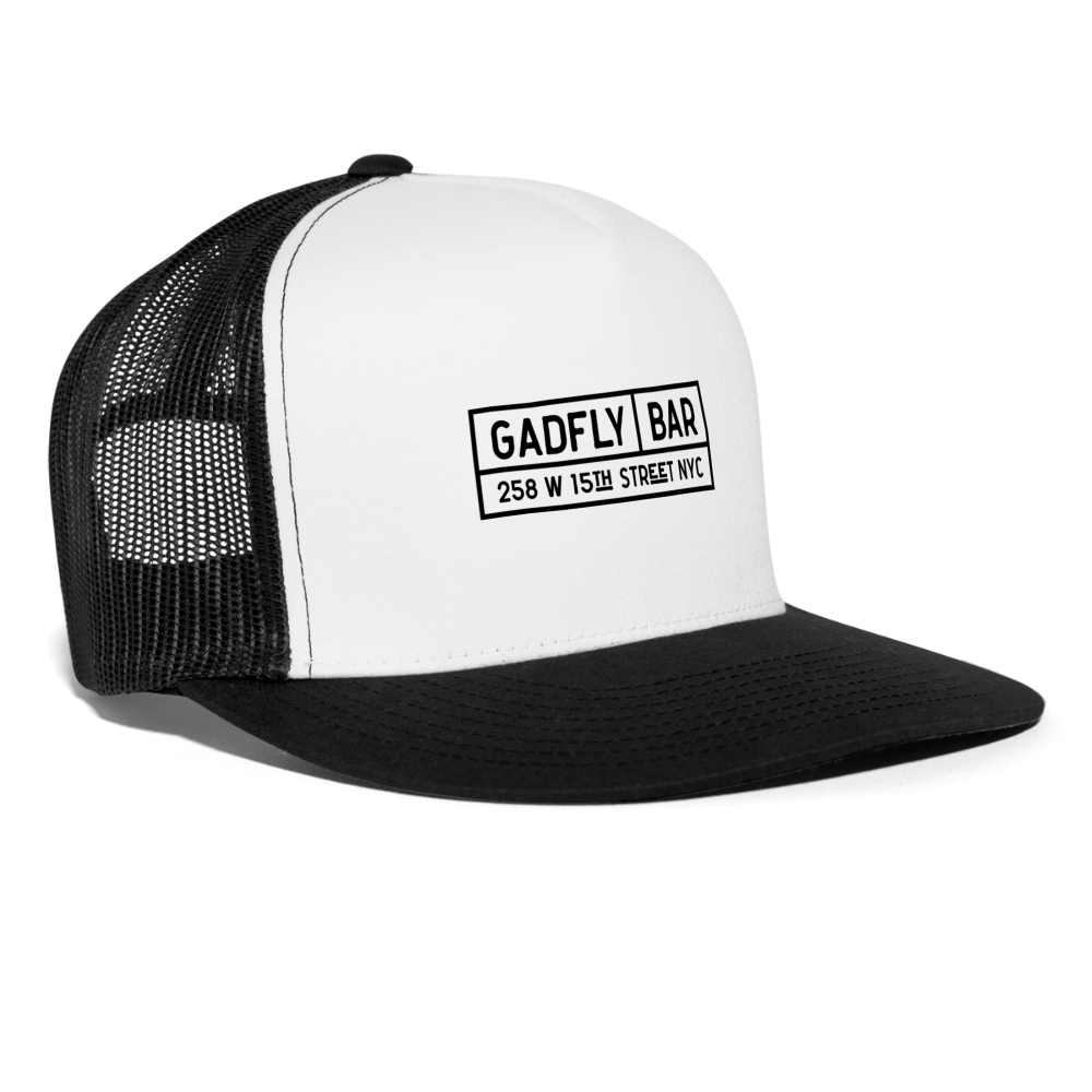 Gadfly Trucker Hat - white/black