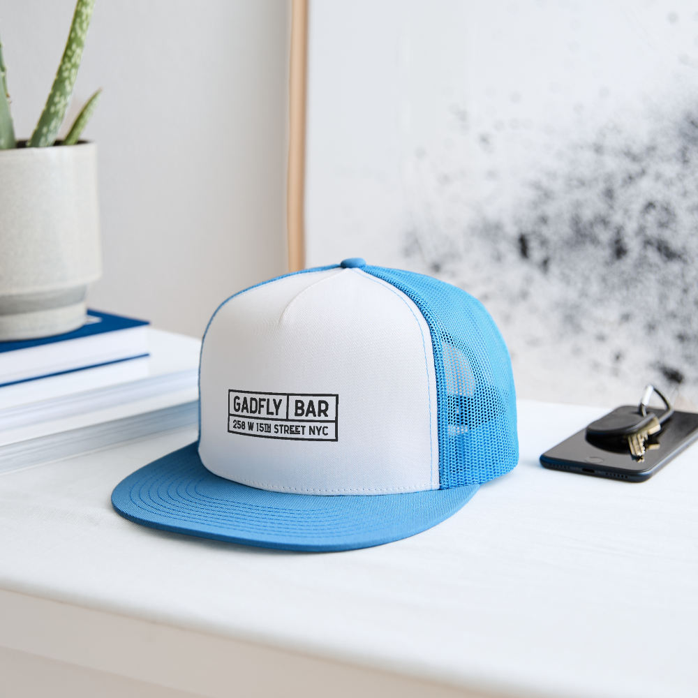 Gadfly Trucker Hat - white/blue
