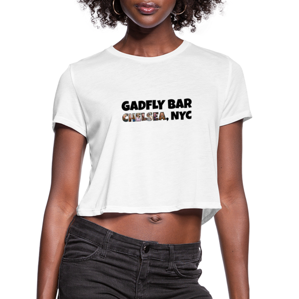Chelsea NYC Crop Tee - white