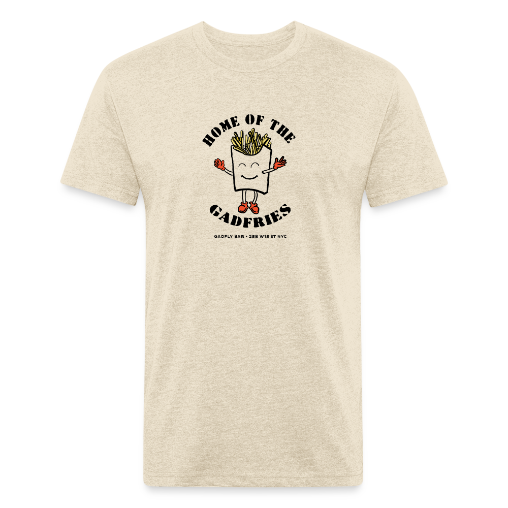 Home of Gadfries Tee - heather cream