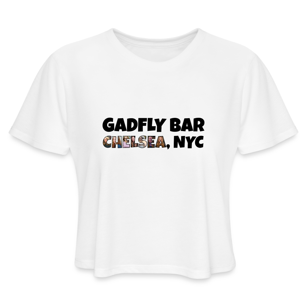 Chelsea NYC Crop Tee - white