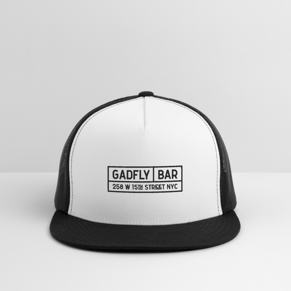 Gadfly Trucker Hat - white/black
