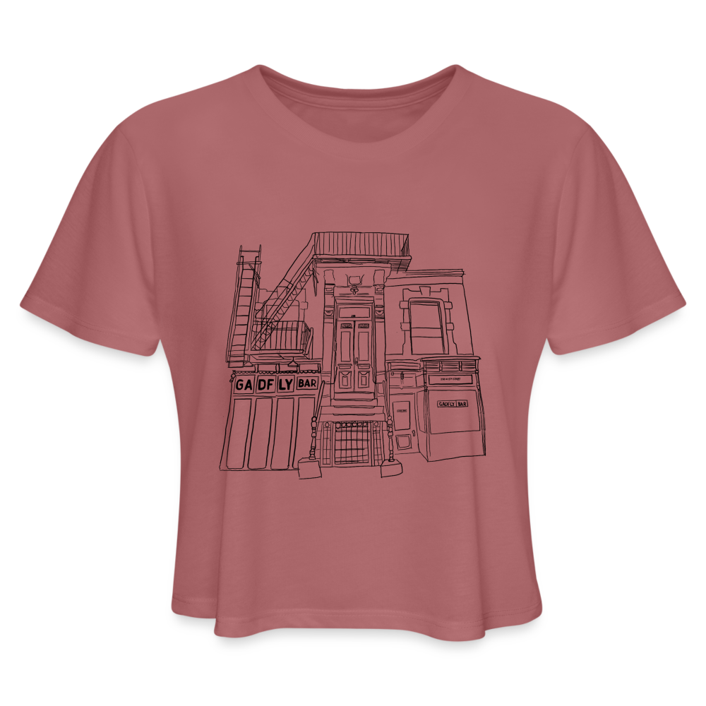 Storefront Crop Tee - mauve