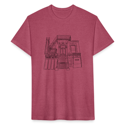 Storefront Tee - heather burgundy