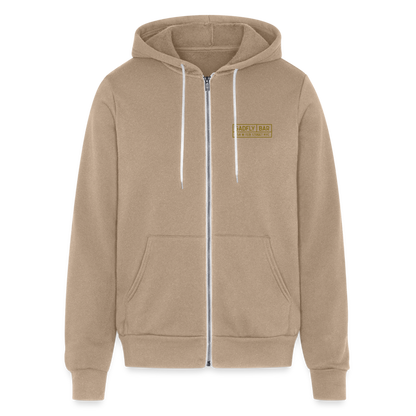 Gadfly Logo Zip Hoodie - tan