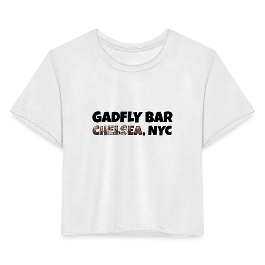 Chelsea NYC Crop Tee - white