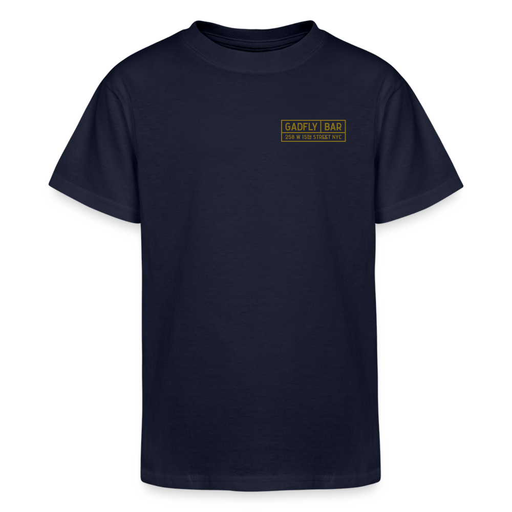 Gadfly Logo Youth Tee - navy