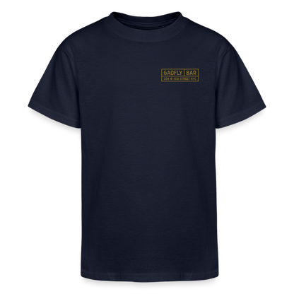 Gadfly Logo Youth Tee - navy