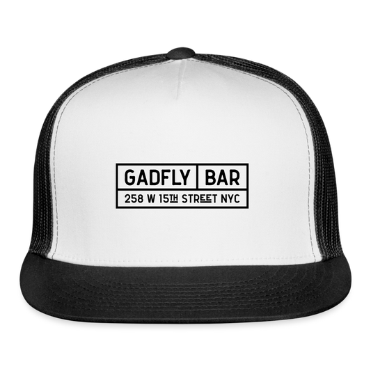 Gadfly Trucker Hat - white/black