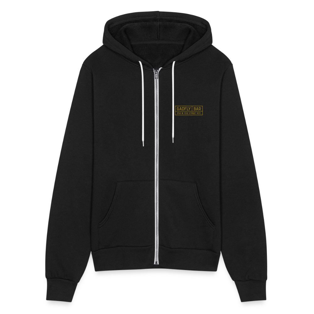 Gadfly Logo Zip Hoodie - black