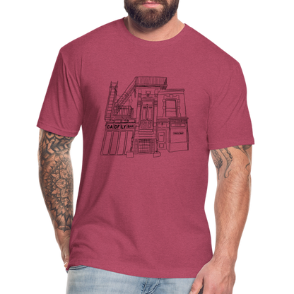 Storefront Tee - heather burgundy