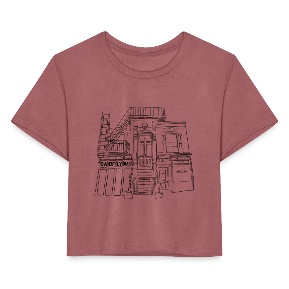 Storefront Crop Tee - mauve