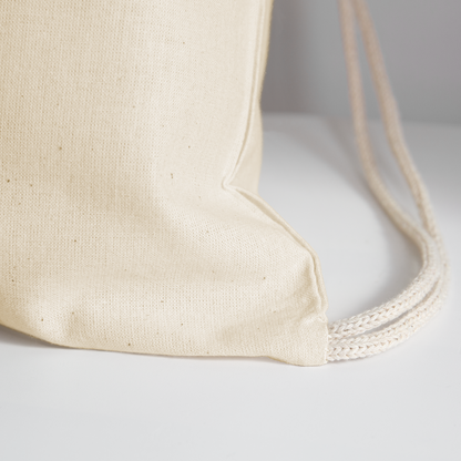 Gadfly Logo Drawstring Bag - natural