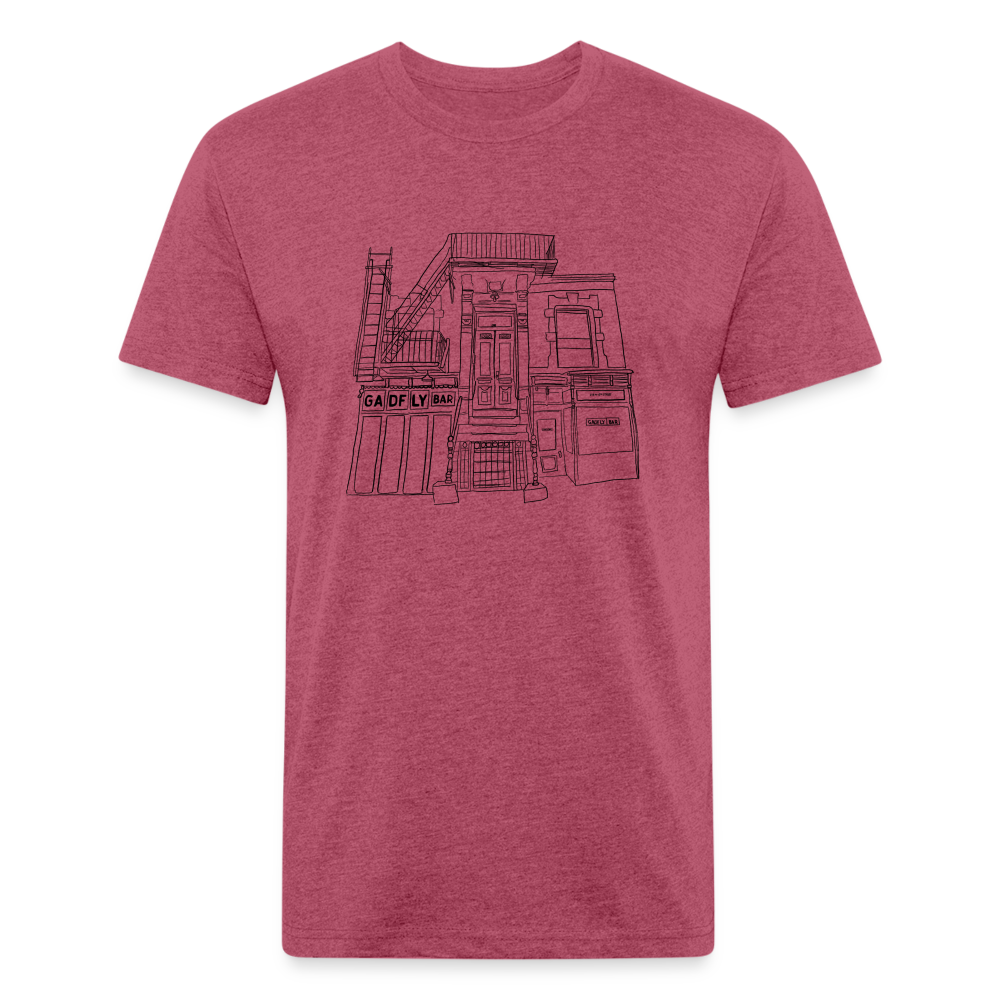 Storefront Tee - heather burgundy