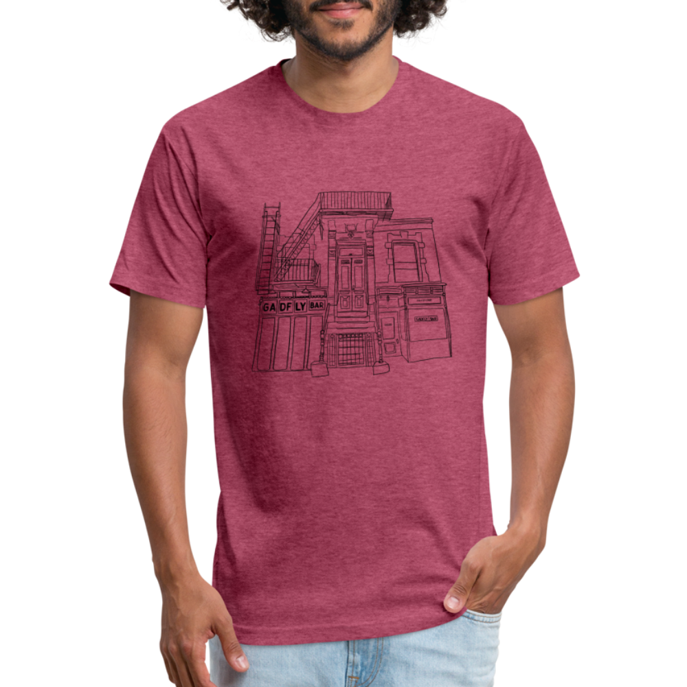 Storefront Tee - heather burgundy