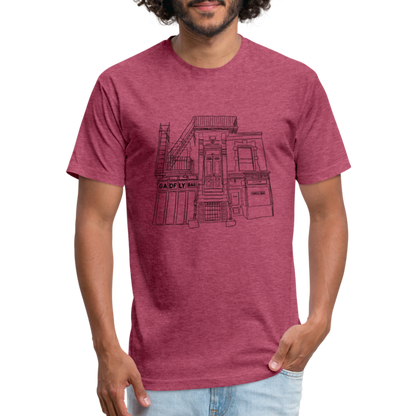 Storefront Tee - heather burgundy