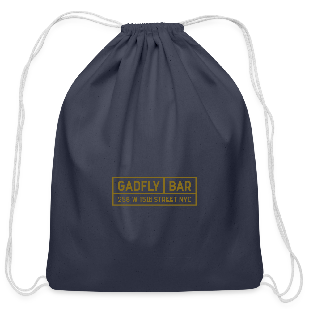 Gadfly Logo Drawstring Bag - navy